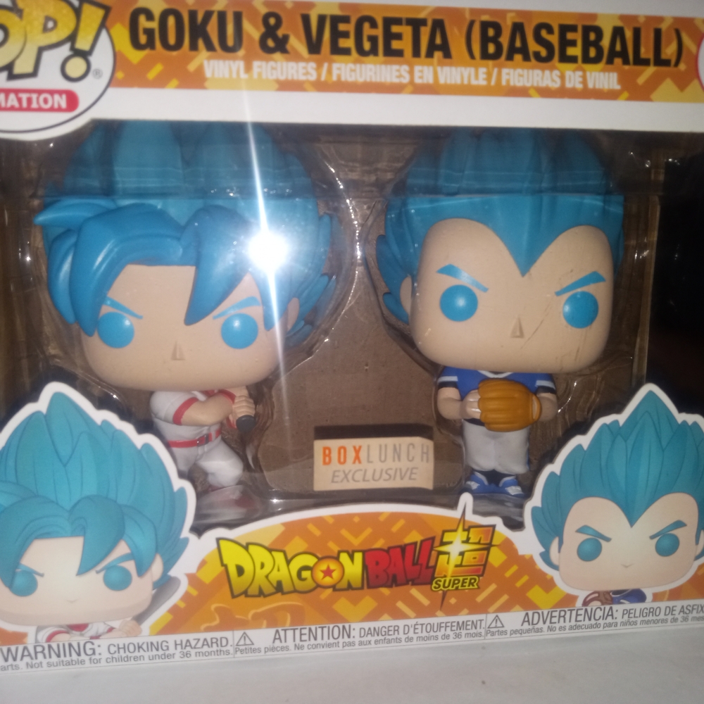 Funko Pop Goku And Vegeta (Baseball) Boxlunch Exclusive